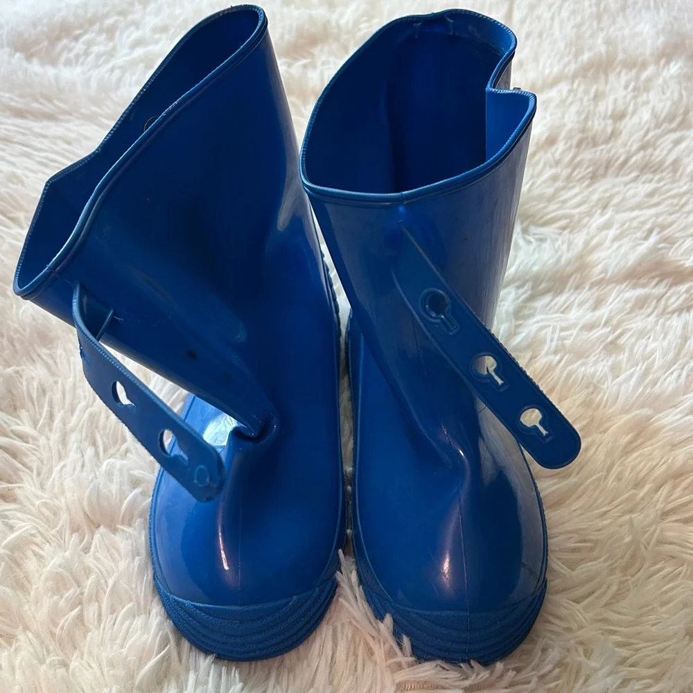 Kids Rain Smurf Boots Size 11 Blue-Vintage. Peyo Smurf Boots-Kids Rain boots